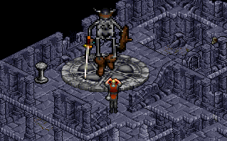 A giant skeleton!